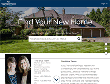 Tablet Screenshot of bluerealestateteam.com